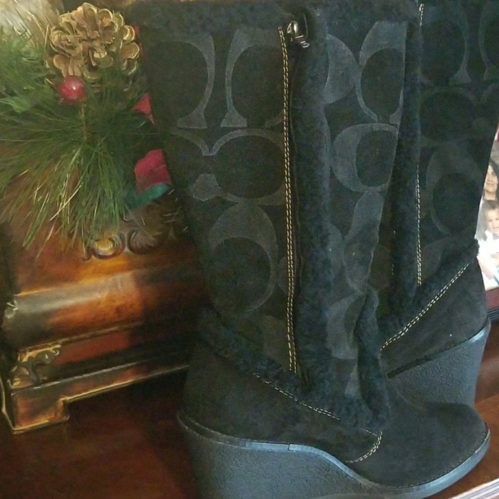 Coach Wedge Boots - Picture 4 of 8